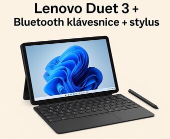 Lenovo Duet 3+bluetooth klávesnice+stylus - 4