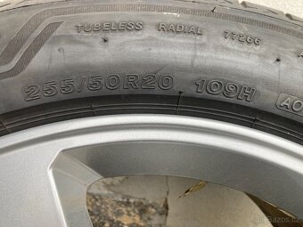 ALU KOLA ORIG AUDI 255/50R 20 BRIDGESTONE ALENZA TOP STAV - 4