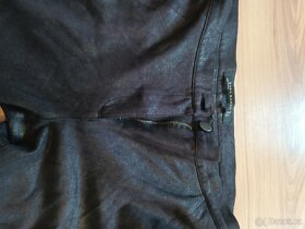 Dámské SKINNY kalhoty/ legíny ZARA s efektem broušené kůže - 4