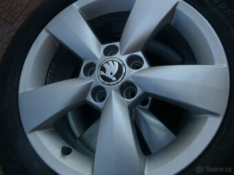 Letní alu originál Škoda Rapid 5x100 6Jx15 ET38 - 4