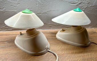 Set 2ks LAMPIČKA lampičky FUNKČNÍ RETRO BRUSEL bakelit bílý - 4
