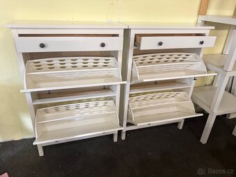 2x hezké bílé botníky IKEA HEMNES - 4