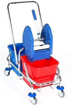 Úklidový vozík JOOKY 2x vědro 17l - úplně nové, nepoužité - 4