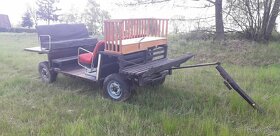 Vůz za traktůrek nebo za koně. - 4