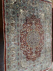 Perský luxusní koberec KASHMIR,hedvábí na hedvábí 100x60 - 4