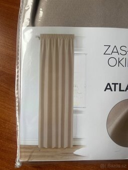 Béžové závěsy vel.140x250 NOVÉ - 4