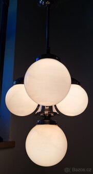 Starožitný Art Deco lustr, osvětlení,,.. - 4