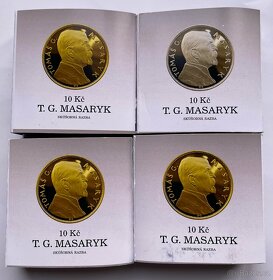 Au, Ag, Cu, Ms ZKUŠEBNÍ ODRÁŽEK - 10Kč 1928 / 2001-TOP - 4