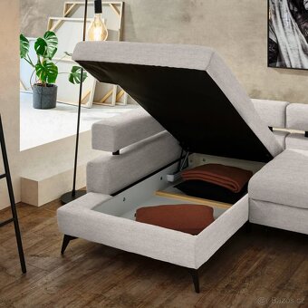 🛋️ Rohová sedačka ROSALIE, pravá – s úložným prostorem - 4