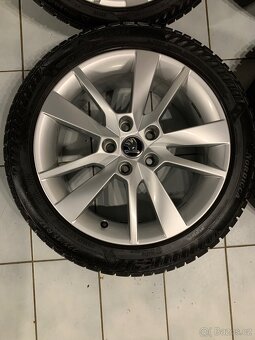 Alu kola Škoda R17 5X112 NOVÉ ZIMNÍ PNEU 225/45 R17 TRIUS - 4
