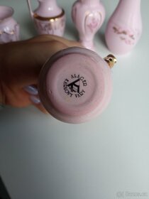 Růžový porcelán vázičky - 4
