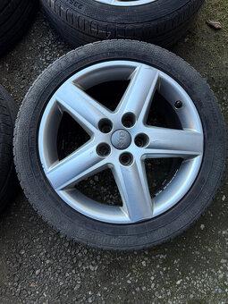 SADA ALU KOL 5x112 R17 ET45, LETNÍ PNEU BARUM - 4