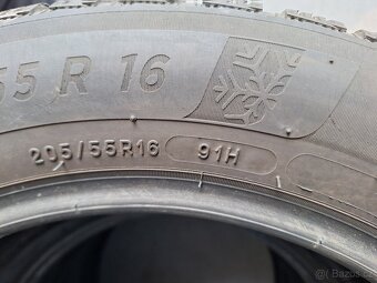 Prodám zimní pneu 205/55/16 Michelin pilot  6 - 4