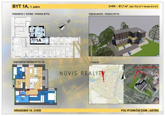 Prodej, byt 3+kk, 1A, 76,2 m², ul. Hradební, Cheb - 4