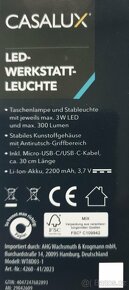 Baterka LED,AKU/USB dobíjení,německý výrobce,nová - 4