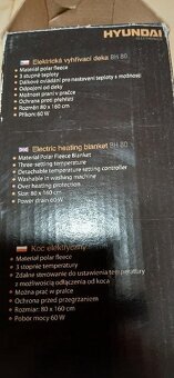 NOVÁ Vyhřívaná deka HYUNDAY HB 80 - 4