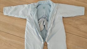 Zimní kombinéza bleděmodrá vel. 80-86 - 4