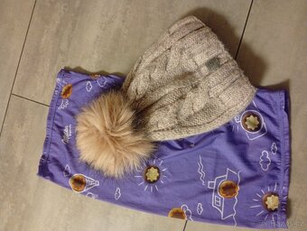 Dívčí zimní čepice a nákrčník - 4