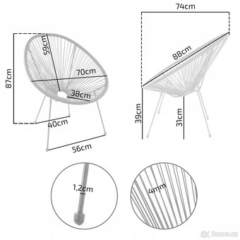 KŘESLO UMĚLÝ RATAN - 4