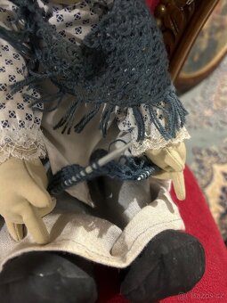 Látkové panenky  babička a dědeček - 4