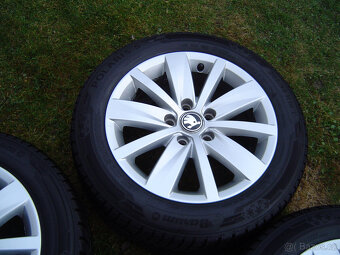 4X ZIMNÍ HLINÍKOVÁ KOLA ŠKODA OCTAVIA III,II 205/55 R16..TOP - 4