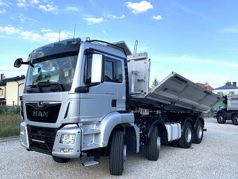 MAN TGS 41.470 8x4 - třístranný sklápěč + závěs pro přívěs - 4