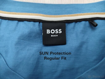 Pánské bavlněné tričko Hugo Boss - 4