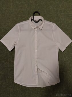 Bílá chlapecká košile v. 152, zn. H&M - 4