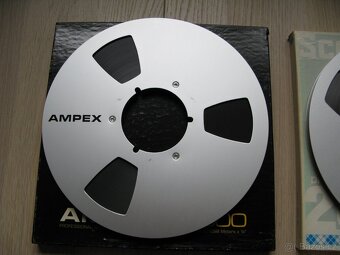 Magnetofonové alu cívky Ampex a Scotch 26,5 cm - 4