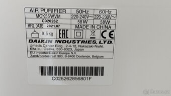 Prodám Daikin MCK55WVM – čistička vzduchu + zvlhčovač - 4