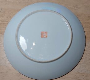 Mělký talíř - čínský porcelán ručně malovaný - 4