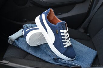Tenisky pánské kožené 40(26-26,5cm.) - 4