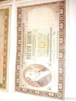 BANKOVKY 500 KČS, 1946, NEPERFOROVANÉ, RŮZNÉ SÉRIE - 4