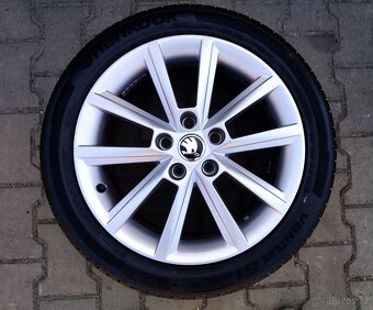 Alu kola originál Škoda Octavia III 5x112 R17 Teron - 4
