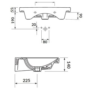 Nové umyvadlo SAT Brevis 60x45 cm - 4