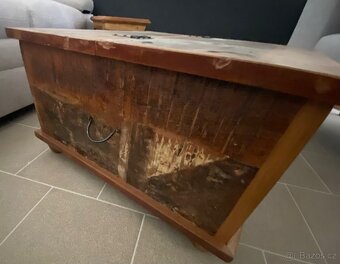 Vintage dřevěný odkládací stolek WILD - 4