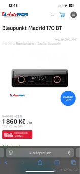 Blaupunkt Madrid BT170 autorádio - 4