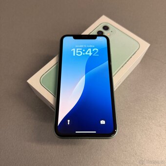 iPhone 11 128GB zelený, bez škrábance, 100% baterie - 4