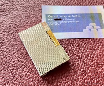 🔥 S.T.Dupont Gatsby, Diamond Head Bicolor 18k Zlato/Stříbro - 4