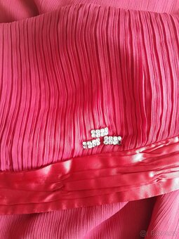 Plesové šaty tmavě červené - 4