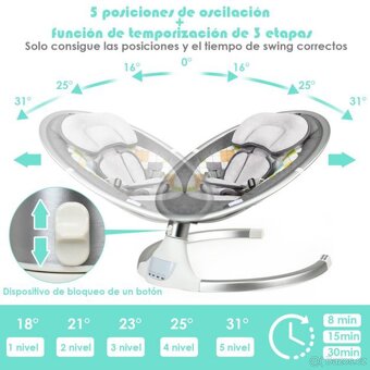 Dětské elektrické houpatko - NOVÉ - 4