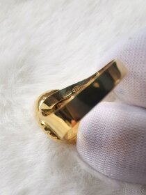 18K zlato zlatý prsten prstýnek - 4