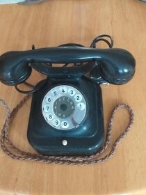 Prodam retro telefon funkčni pletene šnury blokace čiselnice - 4