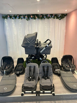Bugaboo Donkey 3 Double KOMPLETNÍ BALENÍ - Hliníkový rám šed - 4