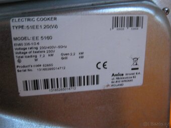 Elektrický funkční plotýnkový sporák AMICA model EE5160 - 4