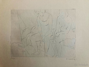 E. Nevan - Odpočívající tanečnice (12 grafík), 1946 - 4