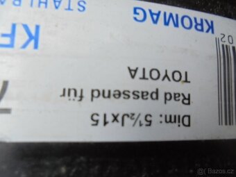 1ks ocelový disk 15" Toyota Prius 1 - 4