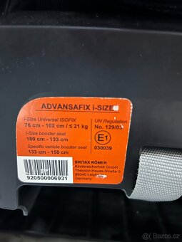 🚗 BRITAX RÖMER Advansafix i-Size – Cool Flow Blue - 4