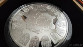 Stříbrná mince 10000 Kč 2022 Založení Velké Prahy v leštěné - 4