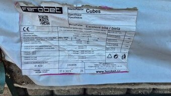 Prodám dlažbu Ferobet Cubes bílá excellent - 4